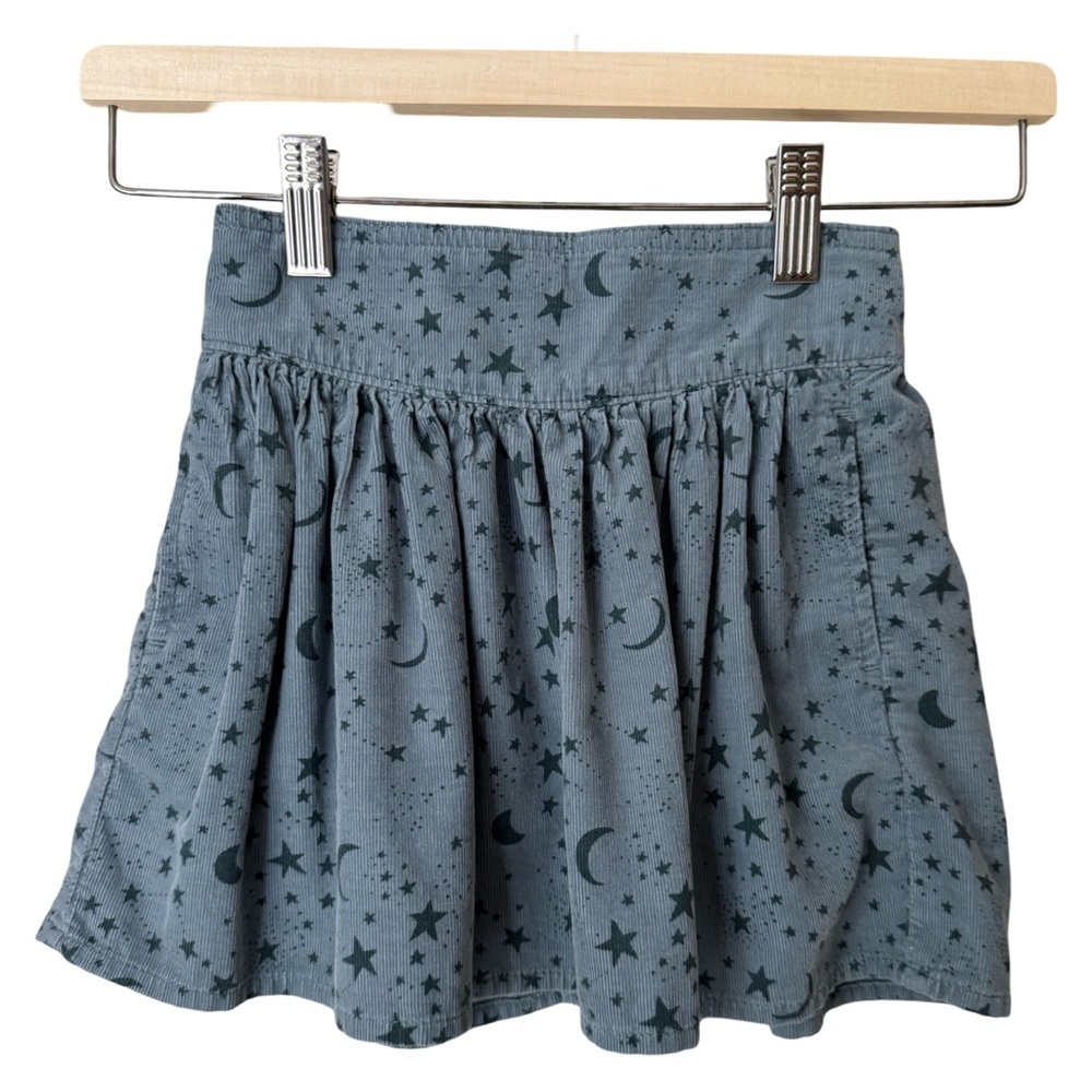 STELLA MCCARTNEY Kids Moon and Stars Corduroy Skirt Blue Size 5